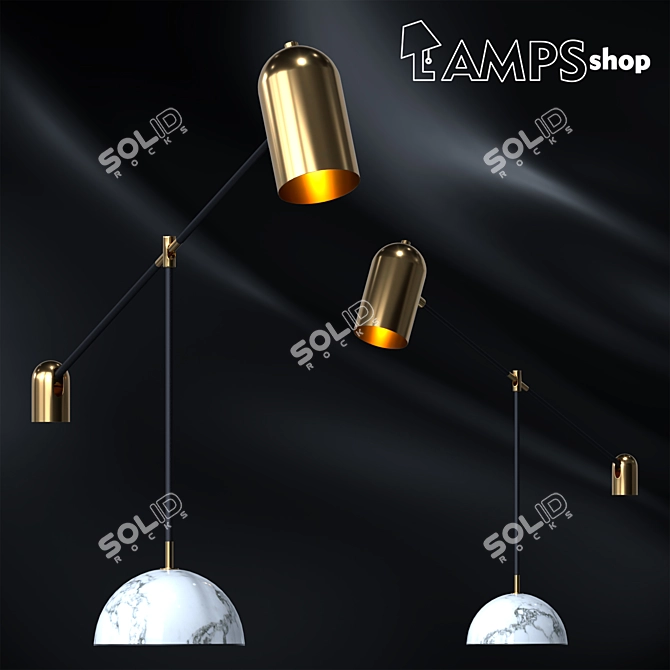 Ethereal Glow: Demeter Table Lamp 3D model image 1