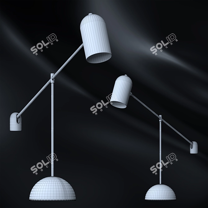 Ethereal Glow: Demeter Table Lamp 3D model image 2