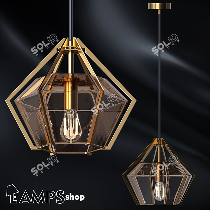 Elegant Harlow Pendants 3D model image 1