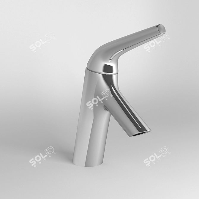 Sleek Nest Trendy Sink Mixer 3D model image 1