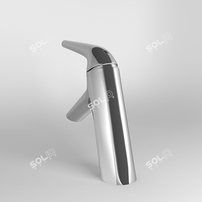 Sleek Nest Trendy Sink Mixer 3D model image 2