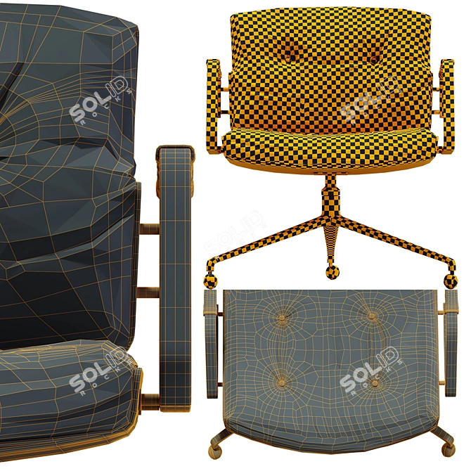 Timeless Elegance: Jorgen Kastholm Chair 3D model image 3