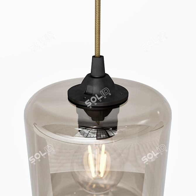 Ikea Klovan Glass Pendant Light 3D model image 2