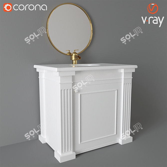 Modern Bathroom Set - 2011 MAX (Corona + VRay) 3D model image 1