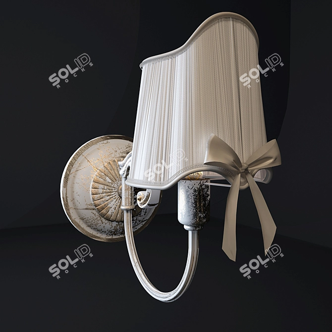 Elegant Freya Kate Wall Sconce 3D model image 1