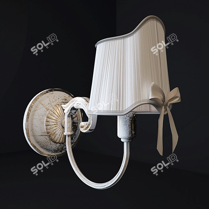 Elegant Freya Kate Wall Sconce 3D model image 2