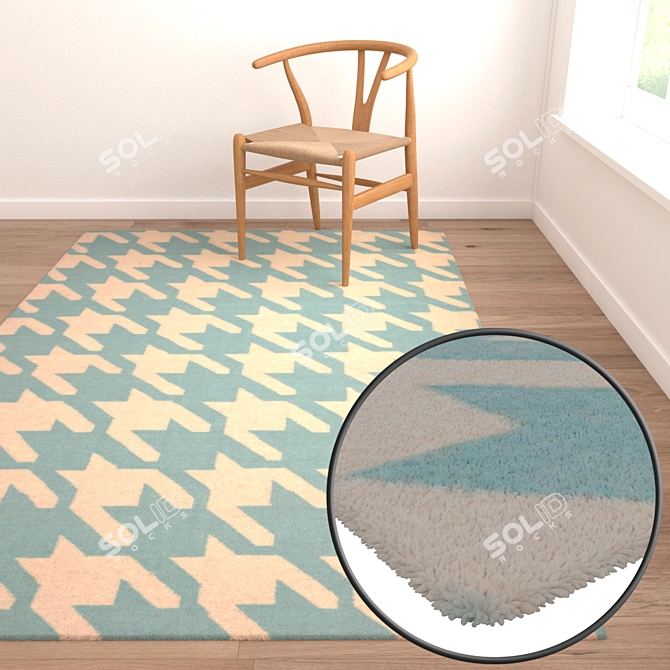 High-Quality Carpet Set 3D model image 2