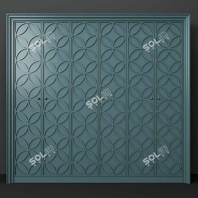 Compact Storage Cabinet 3D model image 1