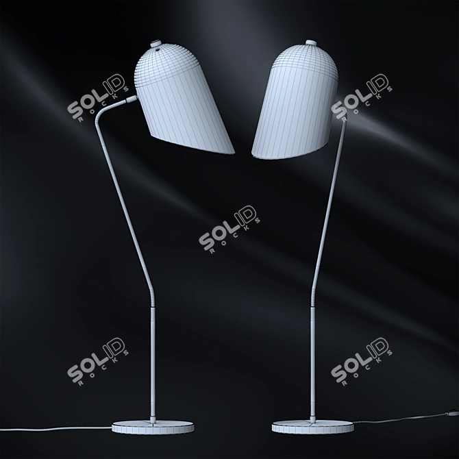 Elegant Lambert Table Lamp 3D model image 2