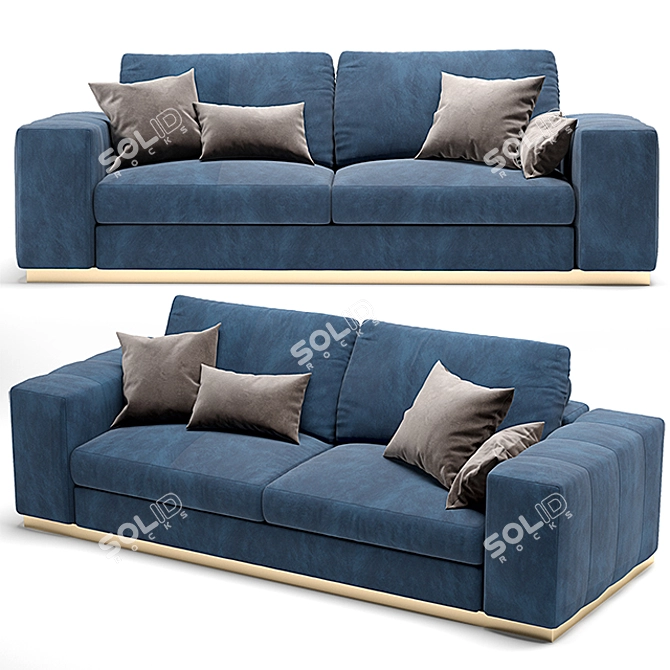 Laskasas Charlie Sofa 2: Elegant and Comfortable Seating 3D model image 1