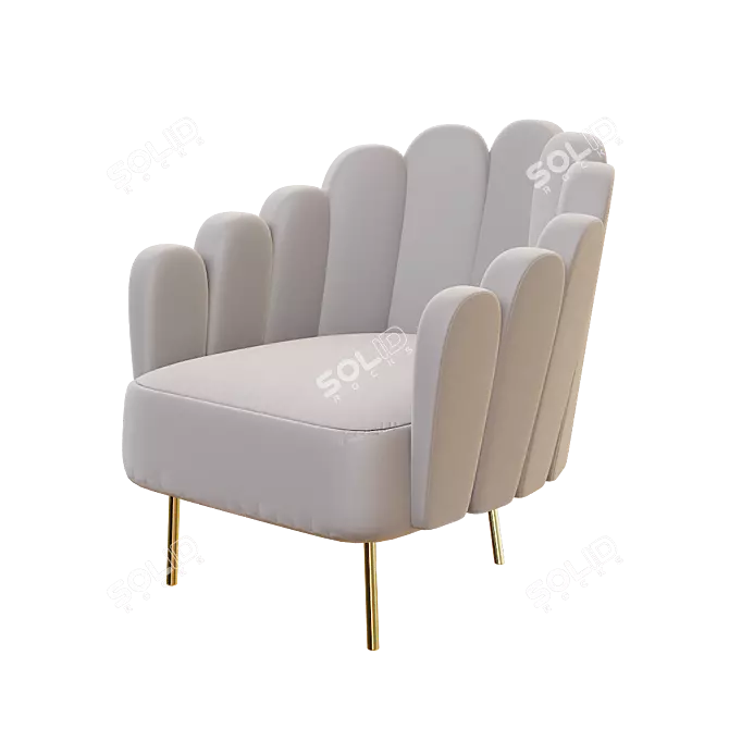 Amir's Comfort Chair 3D model image 1