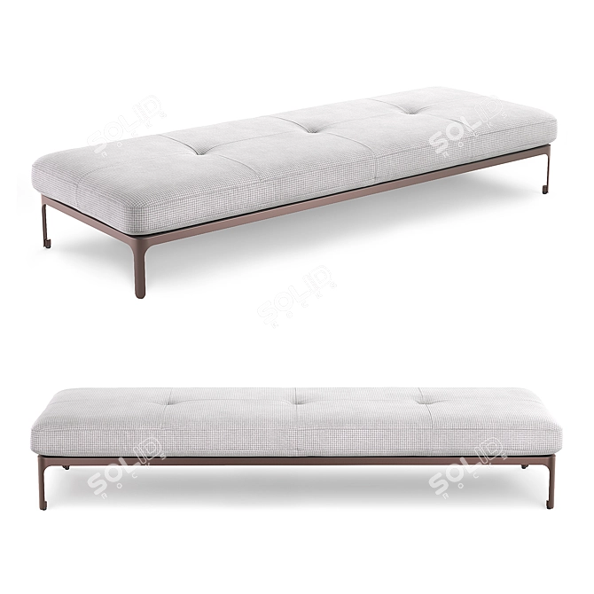 Modernista Bench: Sleek and Stylish 240 3D model image 1