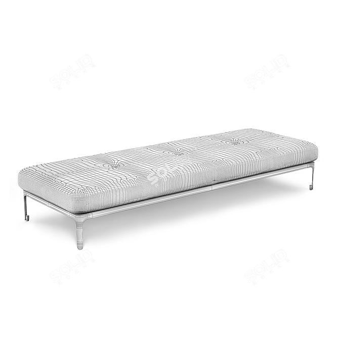 Modernista Bench: Sleek and Stylish 240 3D model image 3