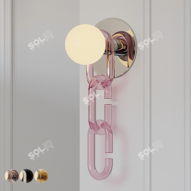 Elegant Cerine Sconce - Choose Your Color 3D model image 1