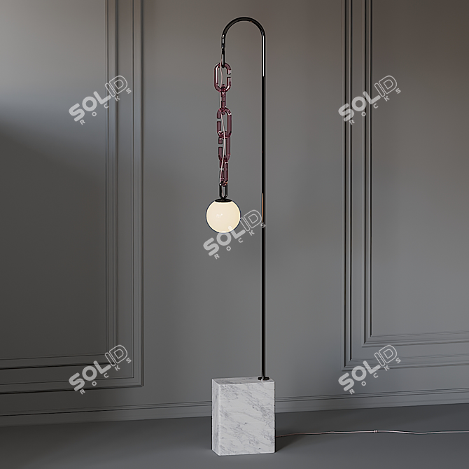 Title: Cerine Floor Lamp: Sleek Elegance for Any Space 3D model image 1