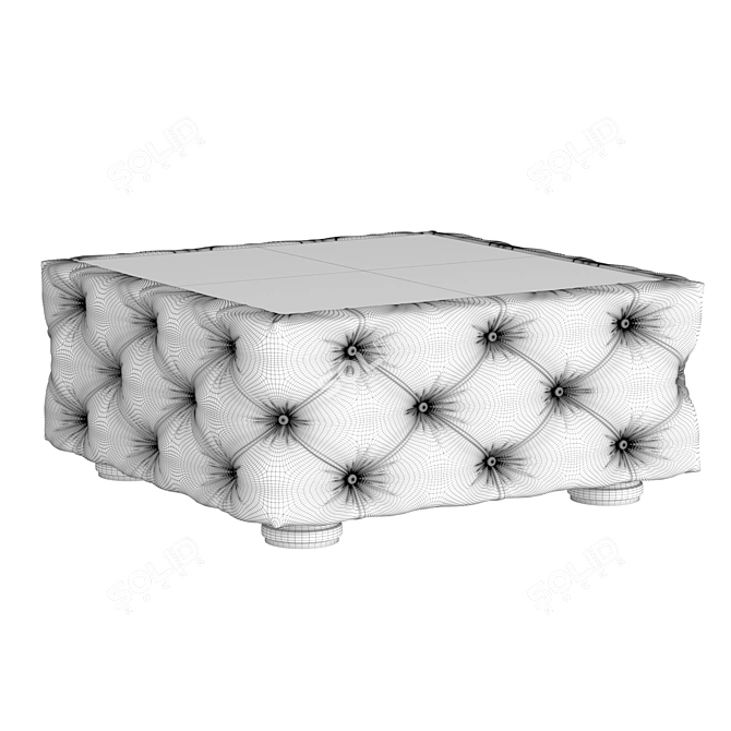 Modern Square Coffee Table 3D model image 2