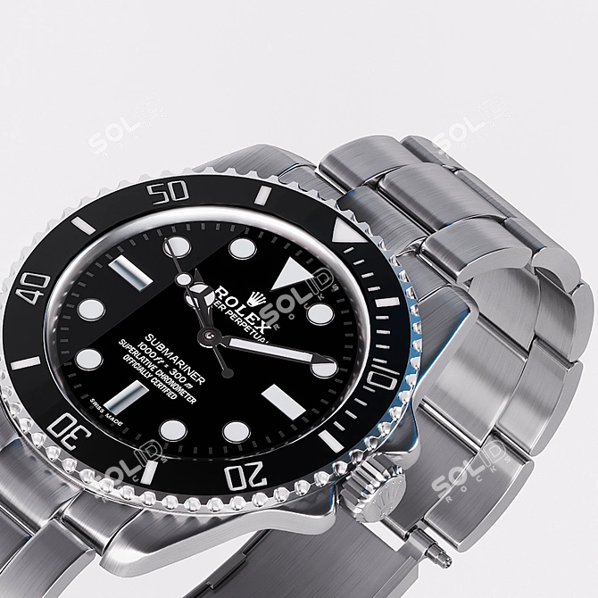 Dive in Style: Rolex Submariner 3D model image 2