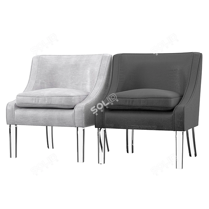 Ultra Plush Olivet Club Chair 3D model image 1