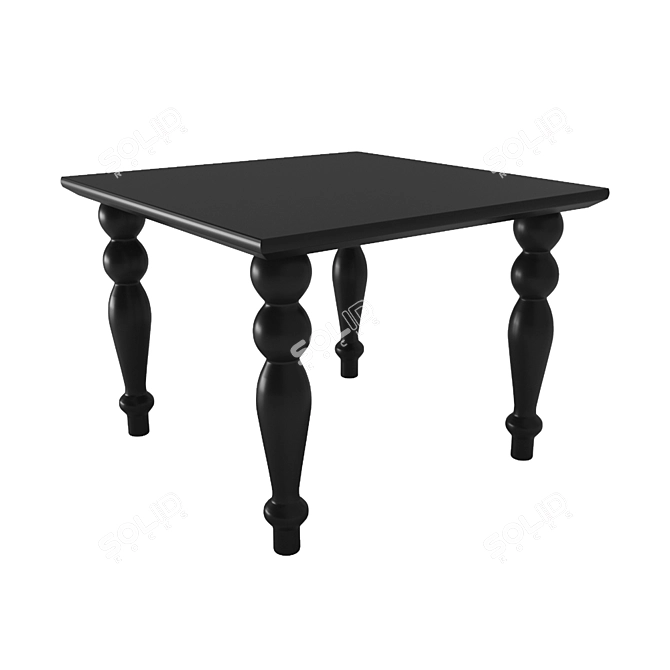 Heritage Square White Coffee Table 3D model image 2