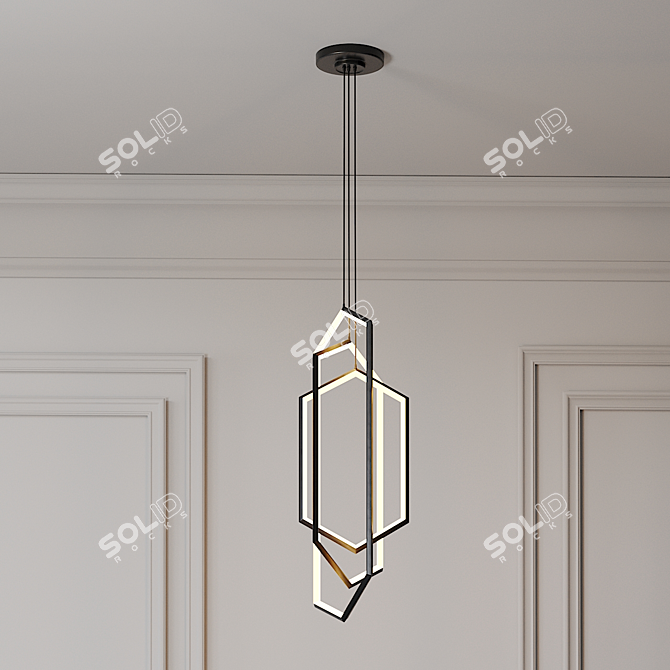 Modern Suspended Lighting by Studio Endo 3D model image 1