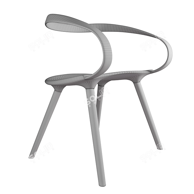 Velo Maple Chair 3D model image 3