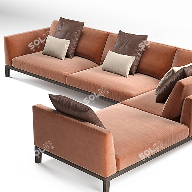Modern Akita Sofa: Sleek and Luxurious 3D model image 2