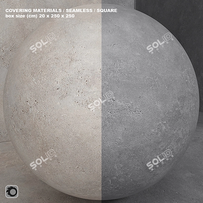 Seamless Concrete Plaster Set 3D model image 1