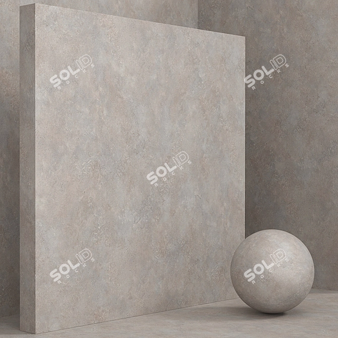 Seamless Concrete Plaster Set 3D model image 2