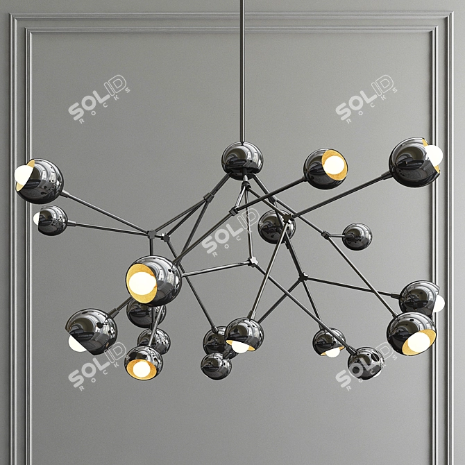 Elegance Unleashed: Boom Chandelier 3D model image 2