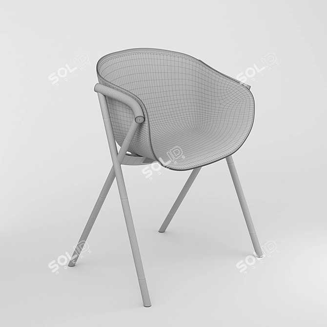 Modern and Elegant Bai Chair 3D model image 3