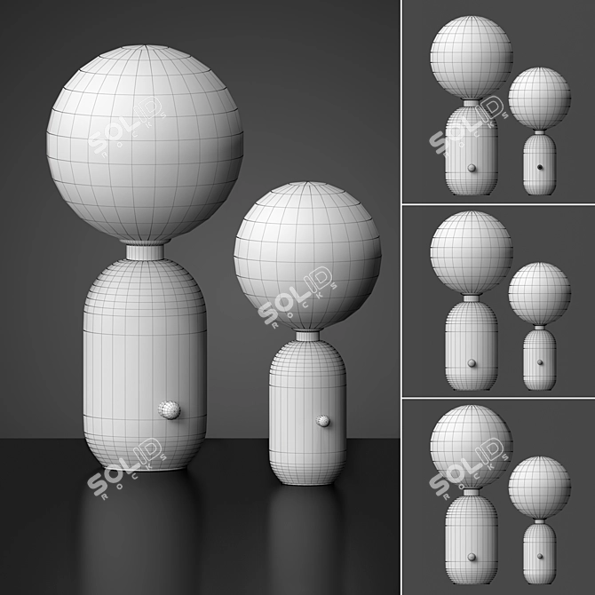 Elegance Illuminated: Parachilna Aballs 3D model image 2