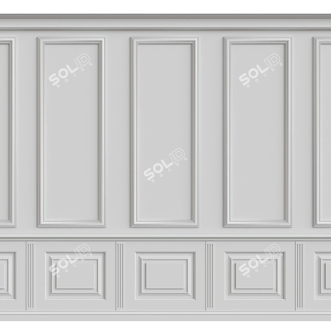 3D Wall Molding Kit 3D model image 1