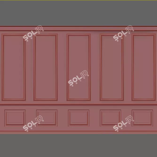 3D Wall Molding Kit 3D model image 2