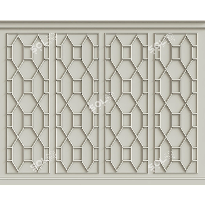 Versatile Wall Molding: Fine Design 3D model image 1