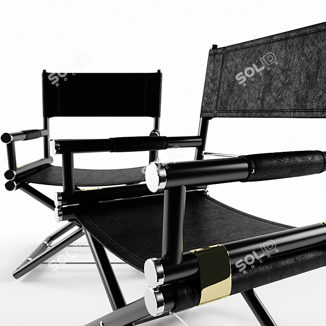 Foldable Director Chair 3D model image 2