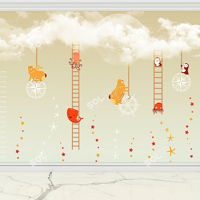 Funny Tour 20745 - Wallstreet Fun Wallpaper 3D model image 1