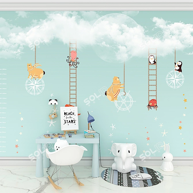 Funny Tour 20745 - Wallstreet Fun Wallpaper 3D model image 3