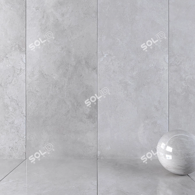 HD Multi-Texture Wall Tiles 3D model image 1