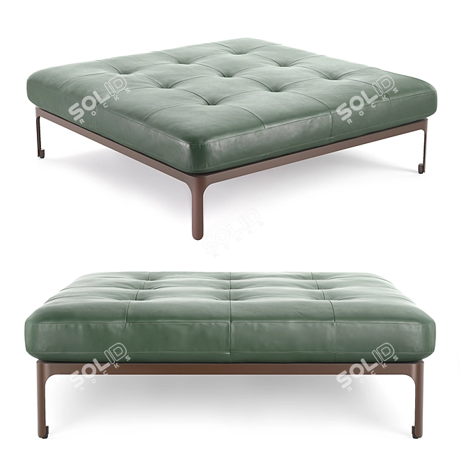 Moroso Modernista Square Bench: 130x130 3D model image 1