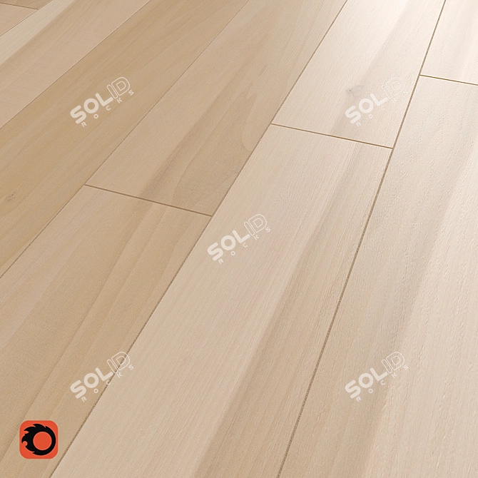 Grusha Beige Wood Floor Tile 3D model image 3