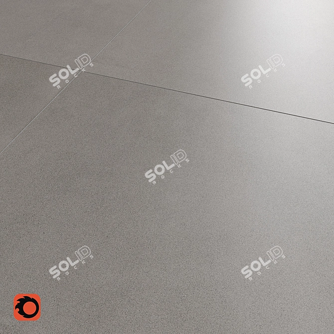 Modern Concrete Floor Tiles 3D model image 3