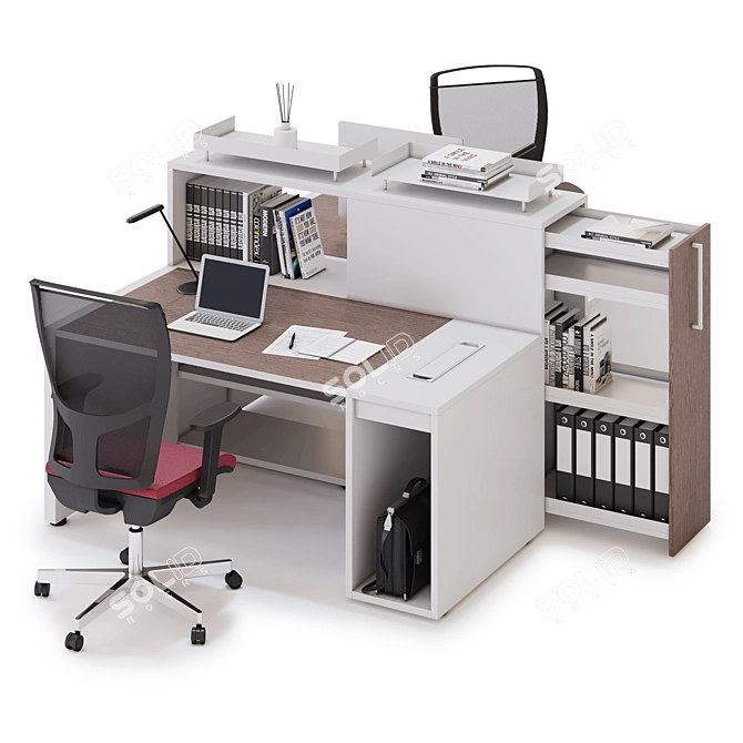 LAS LOGIC Office Workstation (v2) 3D model image 1