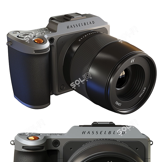 Hasselblad X1D2: Medium Format Mirrorless Camera 3D model image 1