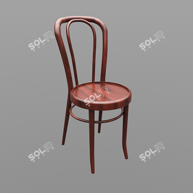 Classic Thonet Chair 3D model image 1