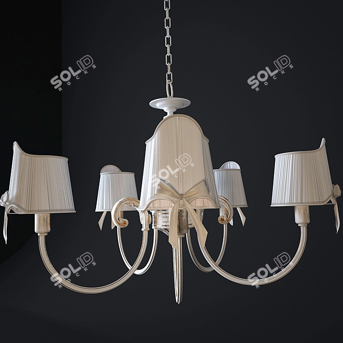 Elegant Freya Kate Chandelier 3D model image 2