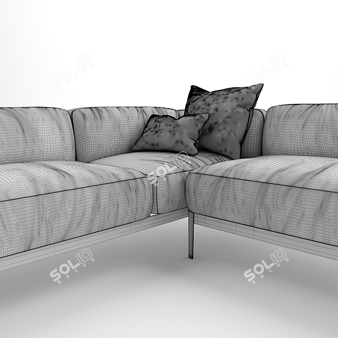 Luxury Cassina Cotone Sofa 3D model image 3