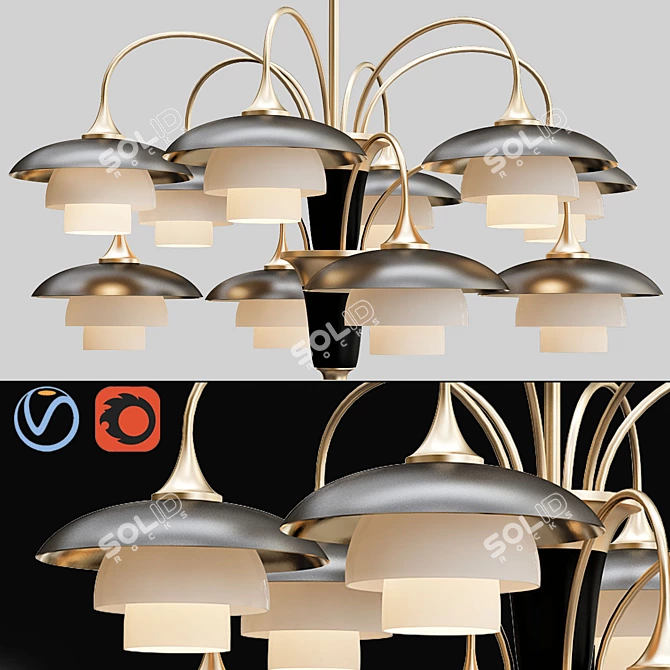 Modern Elegance: Hudson Valley Barron 3D model image 1