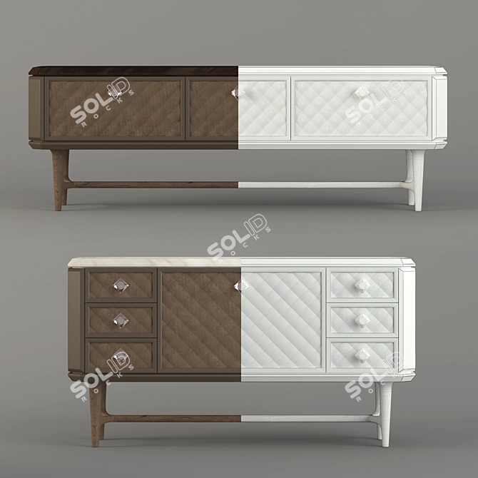 Elegant Sideboards with Legs - Bellagio 3D model image 3