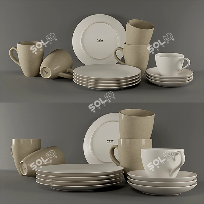 CASA Stockmann Cookware Set 3D model image 1