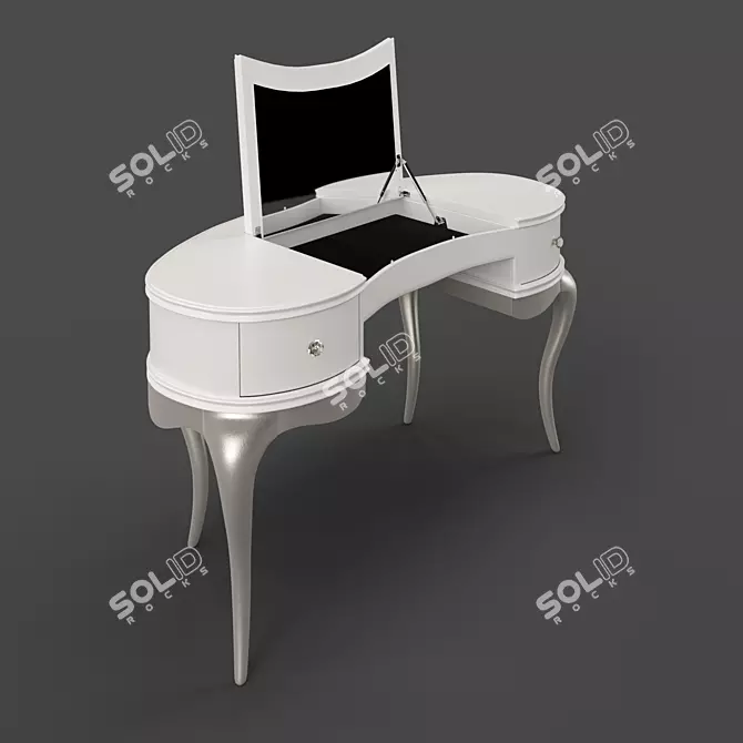 RIMINI White Lacquer Dressing Table by Fratelli Barri 3D model image 1